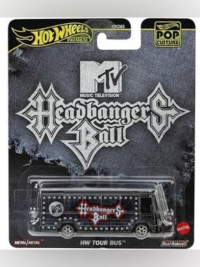 Hot Wheels Premium MTV Headbangers Ball Tour Bus Die Cast Vehicle
